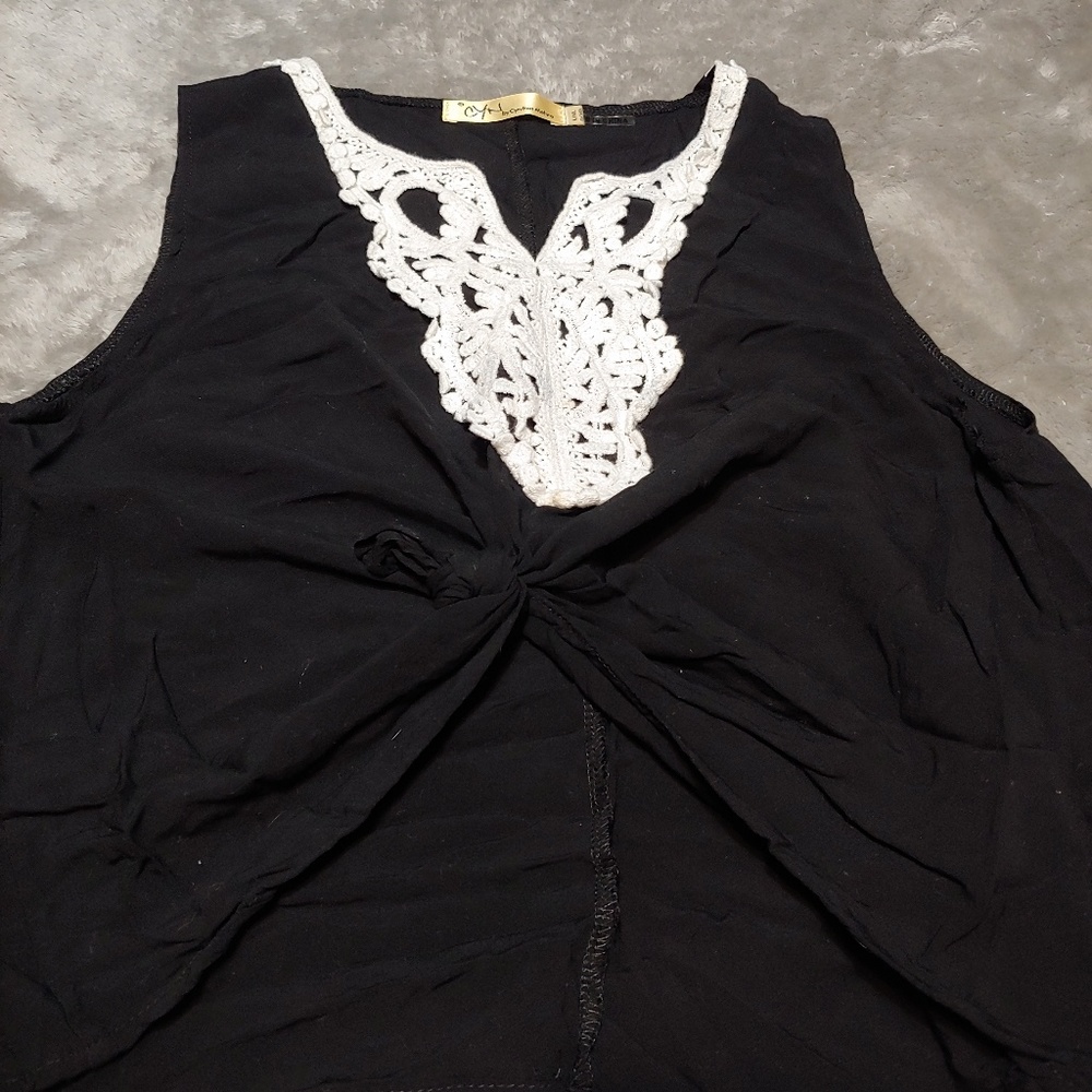 Black, Loose Tank Top